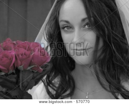 Bride And Roses