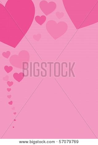 Pink Heart Background