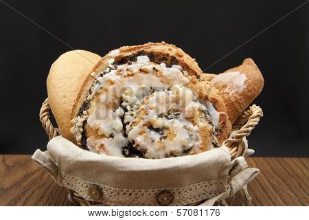 Fresh Baked Pastries in Basket