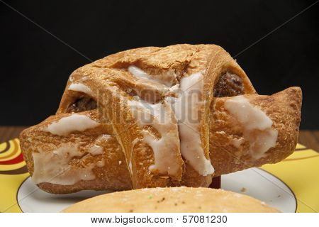 Fresh Baked Pastries on Ceramic Plate