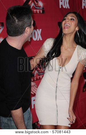 Simon Cowell and Nicole Scherzinger at 