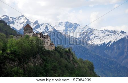 Vaduz castle view Lichtenstein