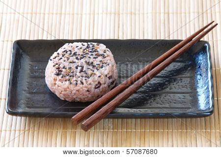 Japanese food Onigiri rice ball