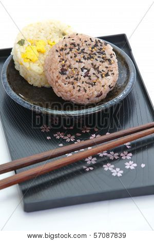 Japanese food Onigiri rice ball