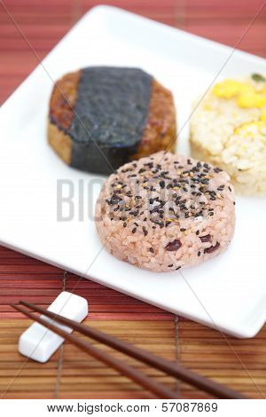 Japanese food Onigiri rice ball