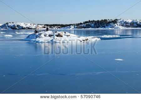 Frozen Sea And Islands