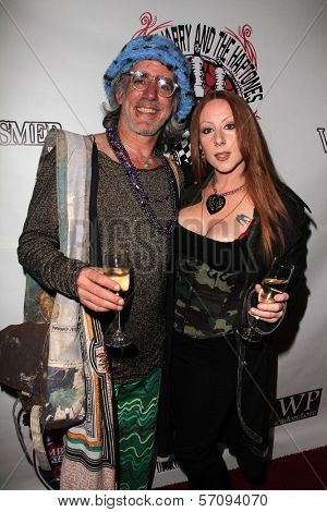 John X, Nadga Messmer at the Vera Mesmer Video Release Party, featuring Harry The Dog and Paula Labareas of ComicCosplay, Aqua Lounge, Beverly Hills, CA. 03-09-11