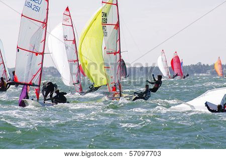 Downwind In A Breeze At The 29Er Nationals