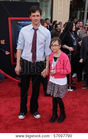 Tom Everett Scott and daughter Arly at the 