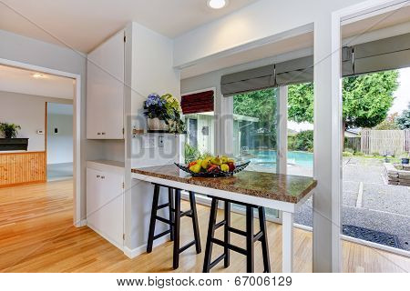 Kitchen Room With Walkout Deck