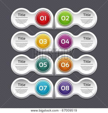 Vector Progress Background / Product Choice or Version. eps 10