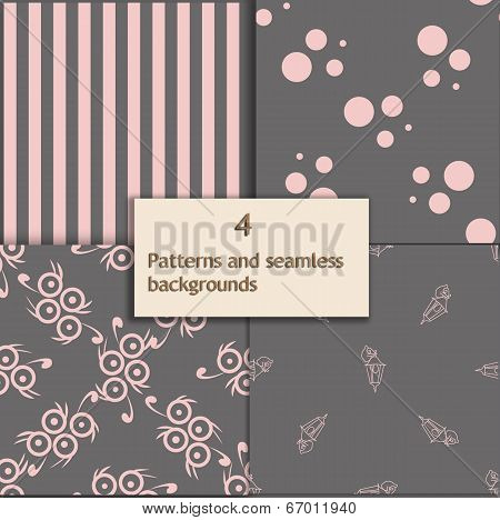 pattern grey set