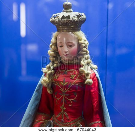Figurines in San Lorenzo Maggiore church, Naples, Italy