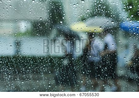 Raining And Umbrella