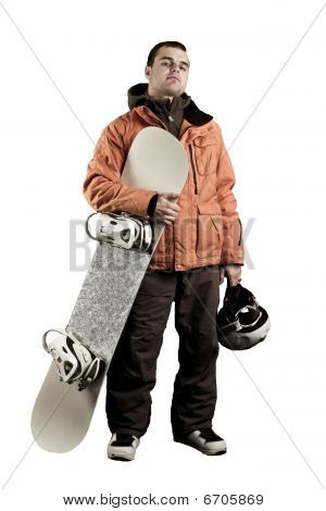 athlet snowboarder