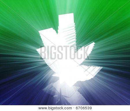 Illustration de feuille de marijuana