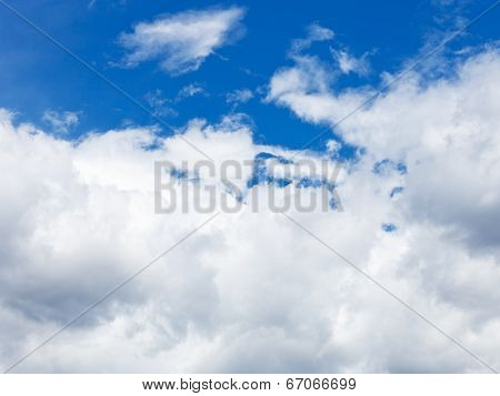 Heavy Cumuli Cloud In Blue Sky In Summer