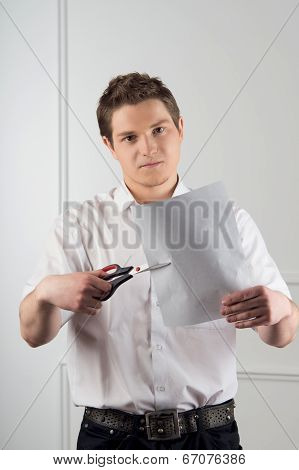 Manager takes documents