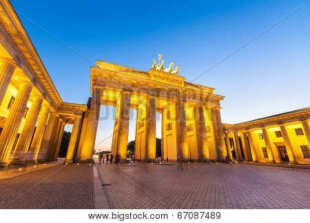 Brandenburg Gate (1788), Berlin, Germany.