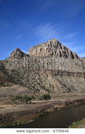 Gama de la montaña y río - Wyoming