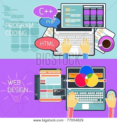 Program coding and web design