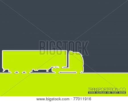 Truck Company Advertising Background Design