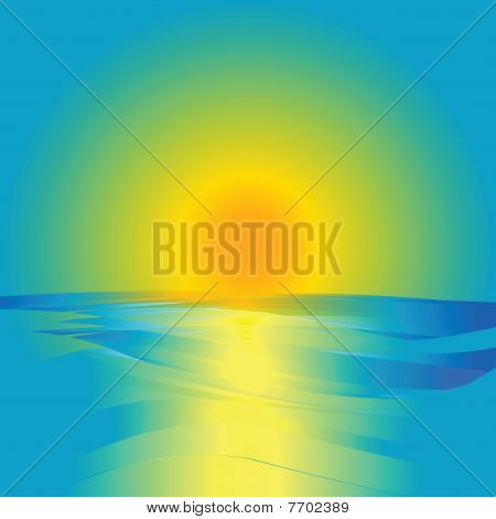 Abstrakt repræsentation af Sunrise