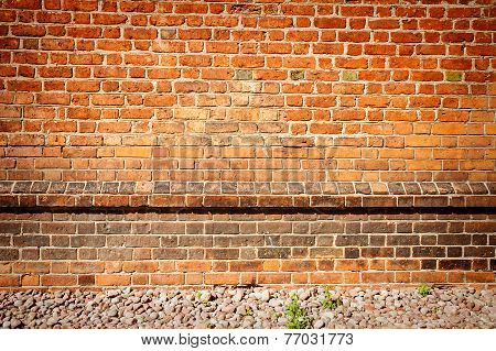 Red Brick Wall Background