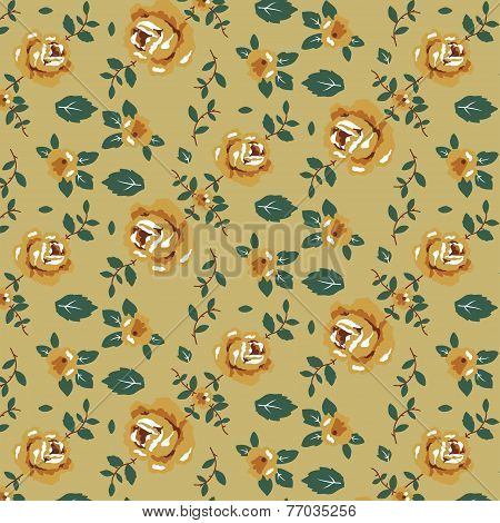 Seamless vintage floral pattern.eps
