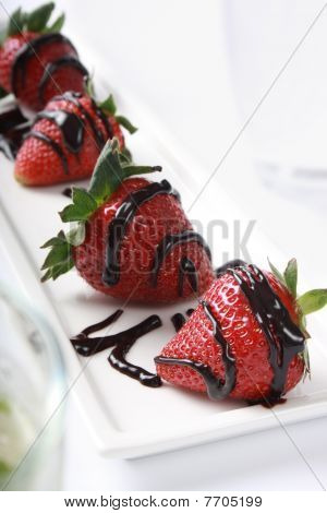 fresas con choclade