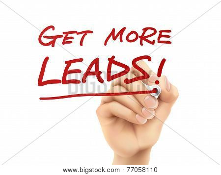 Get More Leads Words Written By Hand