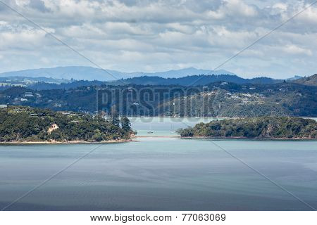 Landscape From Russell Near Paihia, Bay Of Islands, New Zealand