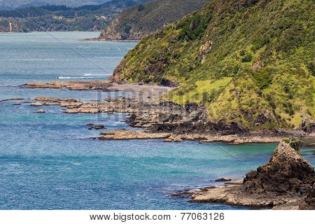Landscape From Russell Near Paihia, Bay Of Islands, New Zealand