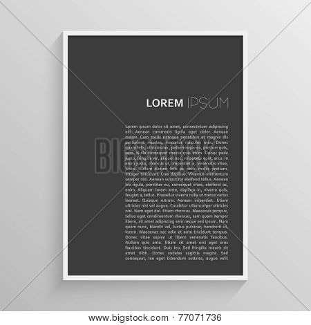 White frame with a simple design for a background