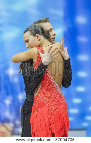 Minsk, Belarus-february,15,2015: Mokhart Yuriy And Kuzenkova Elyzaveta