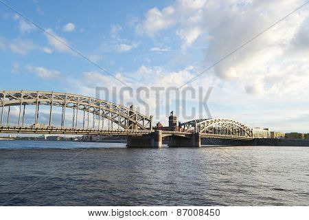 Peter The Great Bridge At Evening.