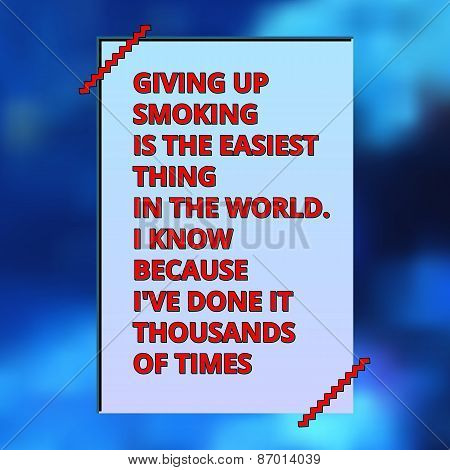 Modern retro digital poster with typographic quote