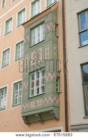 Colourful And Decorated Building Wall