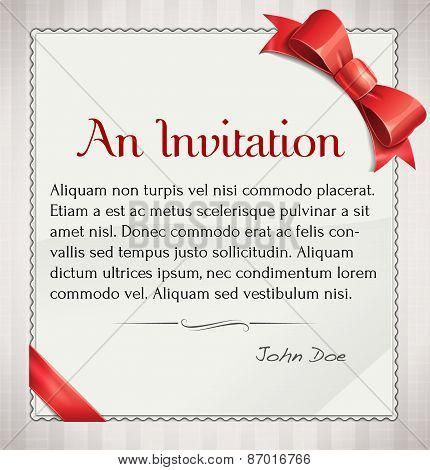 Vector Invitaion