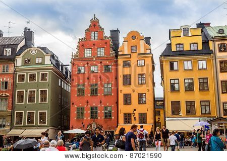 Stortorget Place In Gamla Stan, Stockholm