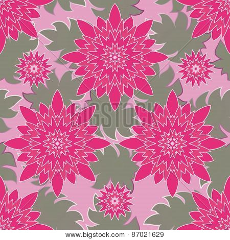 Seamless pattern with flowers