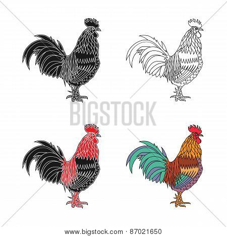 Silhouette Of The Cock 1