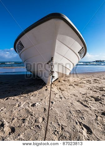 Fishing Boat On The Beach Of Bansin