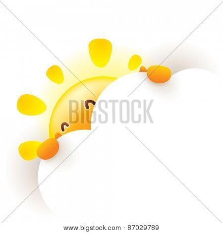 Summer sun hides behind a cloud