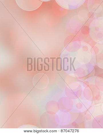 Colorful Circles Of Red Abstract Background
