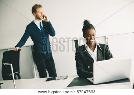 Young Woman In The Office