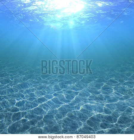 Clear, pure and transparent water in a swimming pool