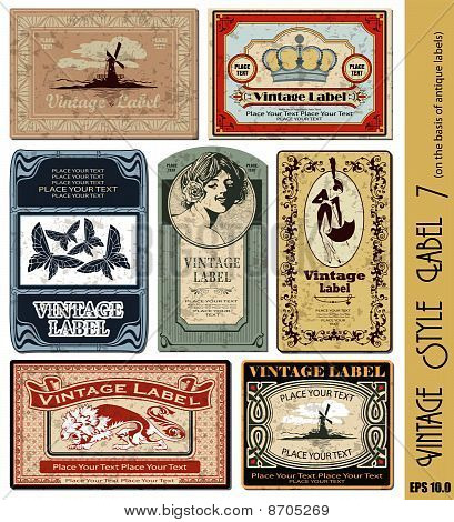Etichette stile vintage