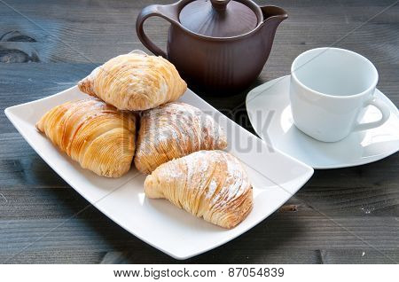Sfogliatelle a typical Neapolitan cake from  italy