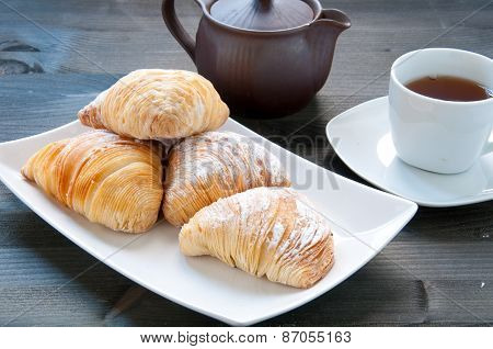 Sfogliatelle a typical Neapolitan cake from  italy